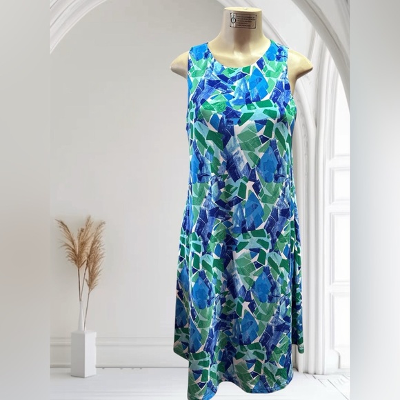 Ralph Lauren Blue and Green Halter Sundress - Picture 1 of 4